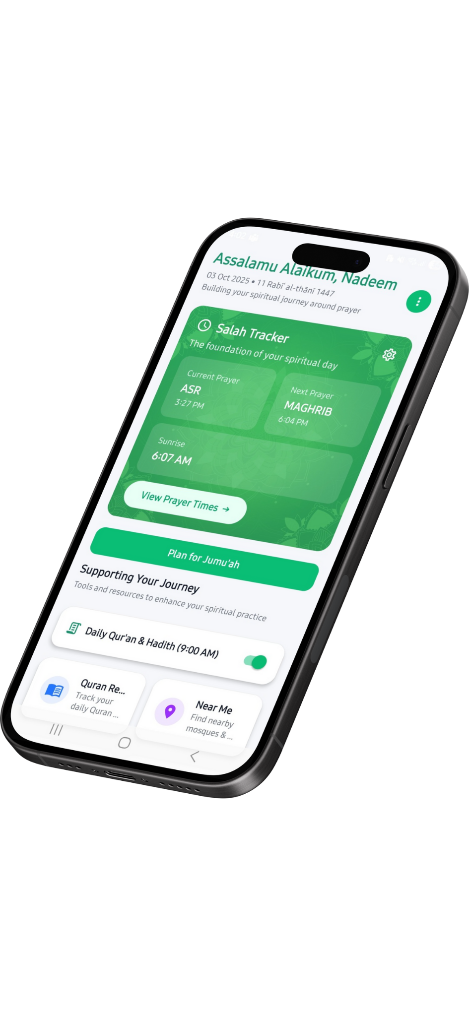 App preview on phone
